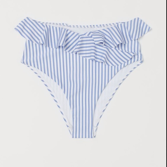 H&M Ruffle Stripe Bikini (bottoms NWTO) - Picture 2 of 3